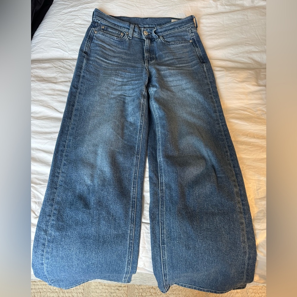 AYR Blue Flare Wide-Leg Jeans